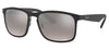 Ray-Ban RB4264 Sunglasses - Matte Black / Silver Mirror Chromance Polarised