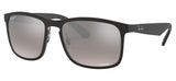 Ray-Ban RB4264 Sunglasses - Matte Black / Silver Mirror Chromance Polarised