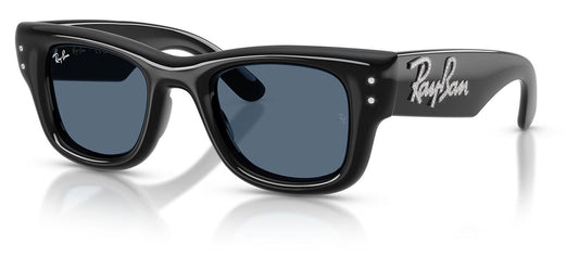 Ray-Ban RB4940B Wayfarer Puffer Crystal Edition Sunglasses - Black / Dark Blue