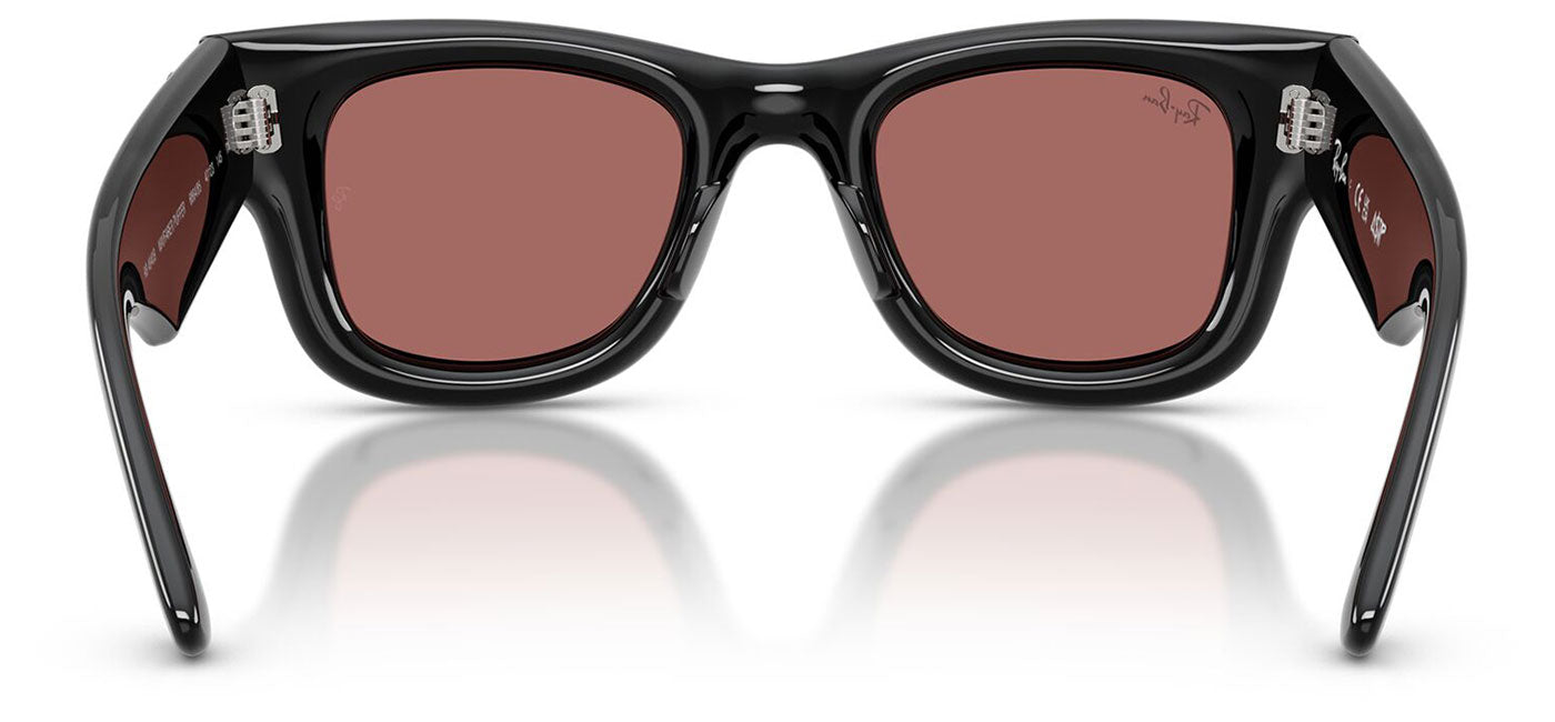 Ray-Ban RB4940B Wayfarer Puffer Crystal Edition Sunglasses - Black / Dark Violet