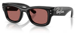 Ray-Ban RB4940B Wayfarer Puffer Crystal Edition Sunglasses - Black / Dark Violet