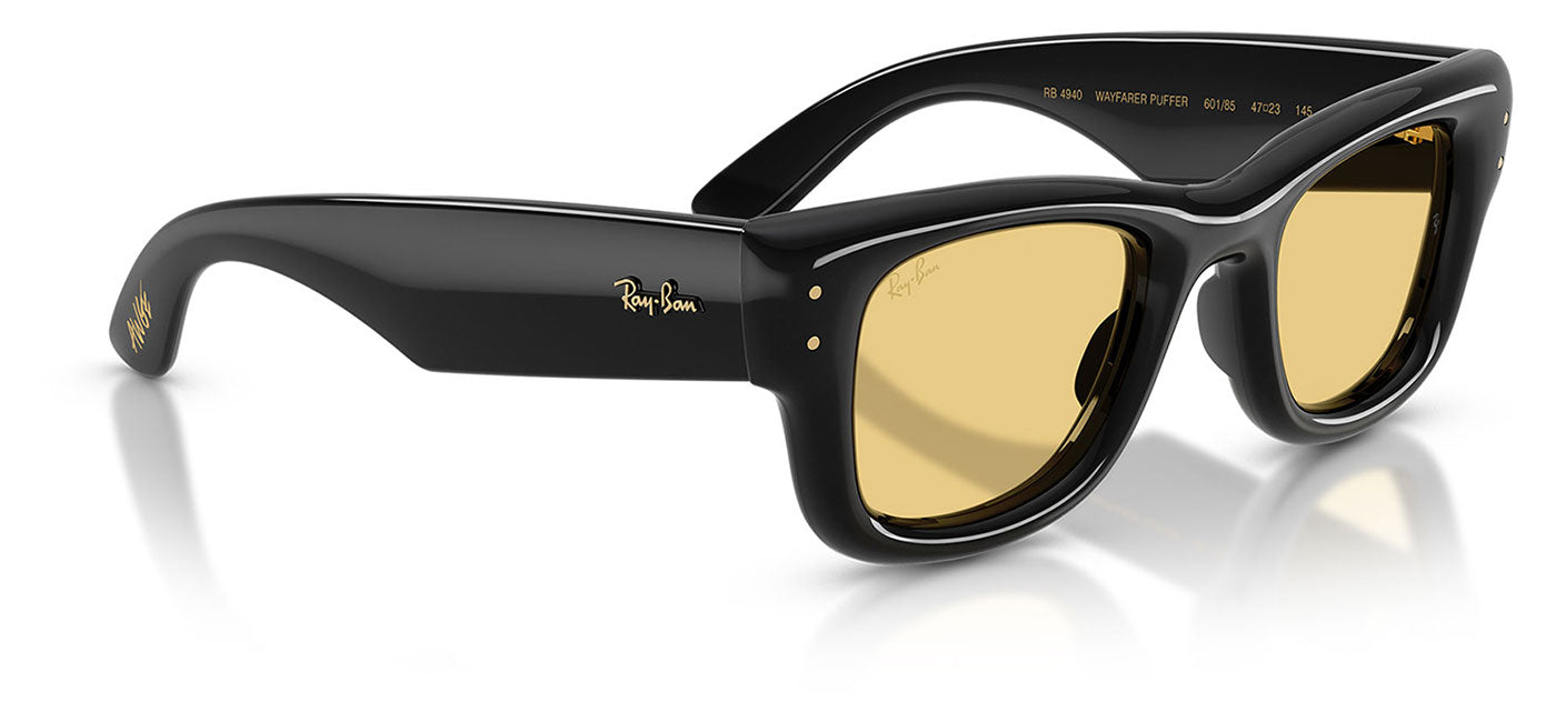 Ray-Ban RB4940 Wayfarer Puffer Sunglasses - Black / Yellow
