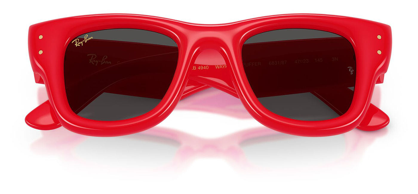 Ray-Ban RB4940 Wayfarer Puffer Sunglasses - Red / Ultra Black