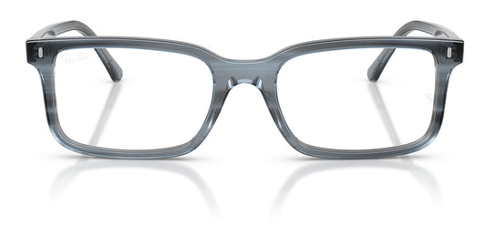 Ray-Ban RX5445 Glasses - Striped Blue