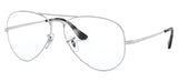 Ray-Ban RX6489 Aviator Glasses - Silver