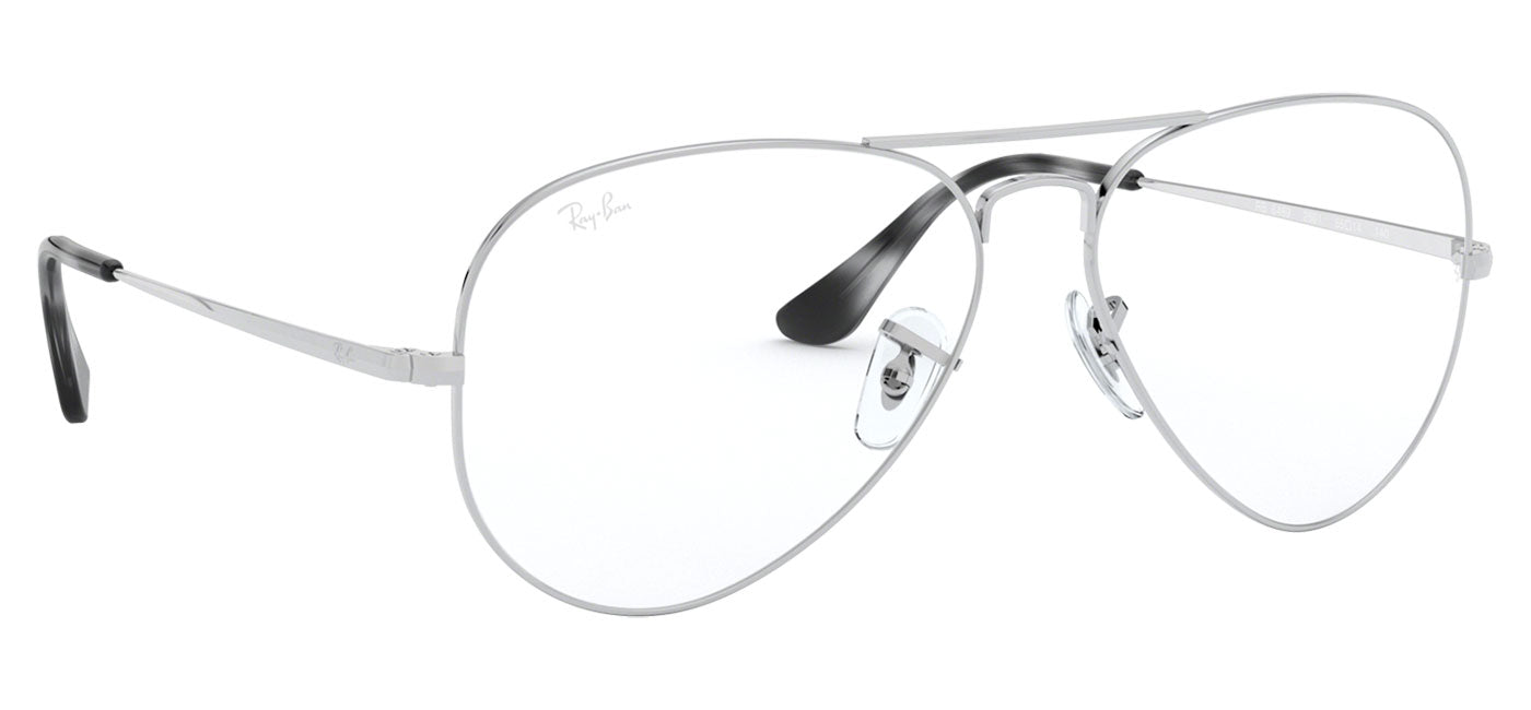 Ray-Ban RX6489 Aviator Glasses - Silver