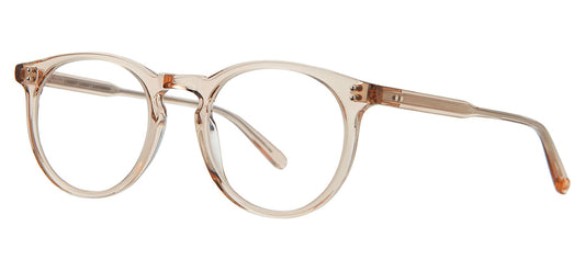 Garrett Leight Carlton Glasses - Bio Beige Crystal