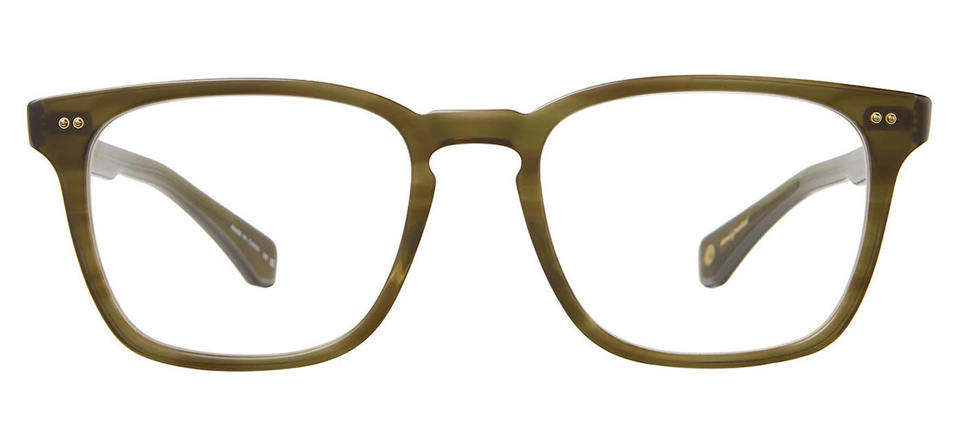 Garrett Leight Earvin Glasses - Matte Olive Tortoise