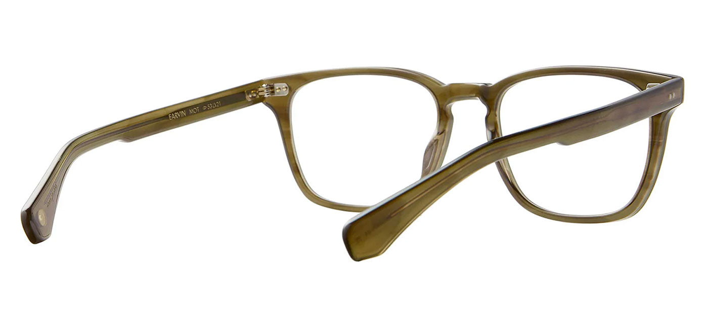 Garrett Leight Earvin Glasses - Matte Olive Tortoise