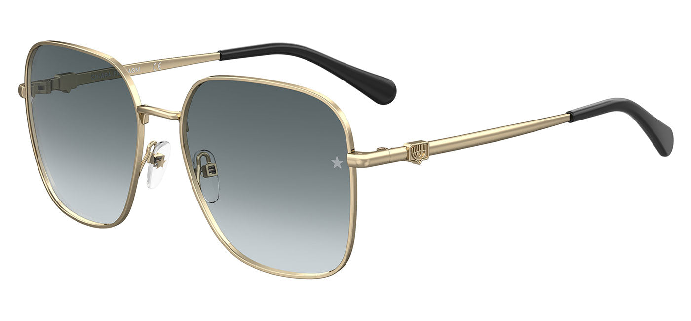Chiara Ferragni 1003/S Sunglasses - Gold / Grey Gradient