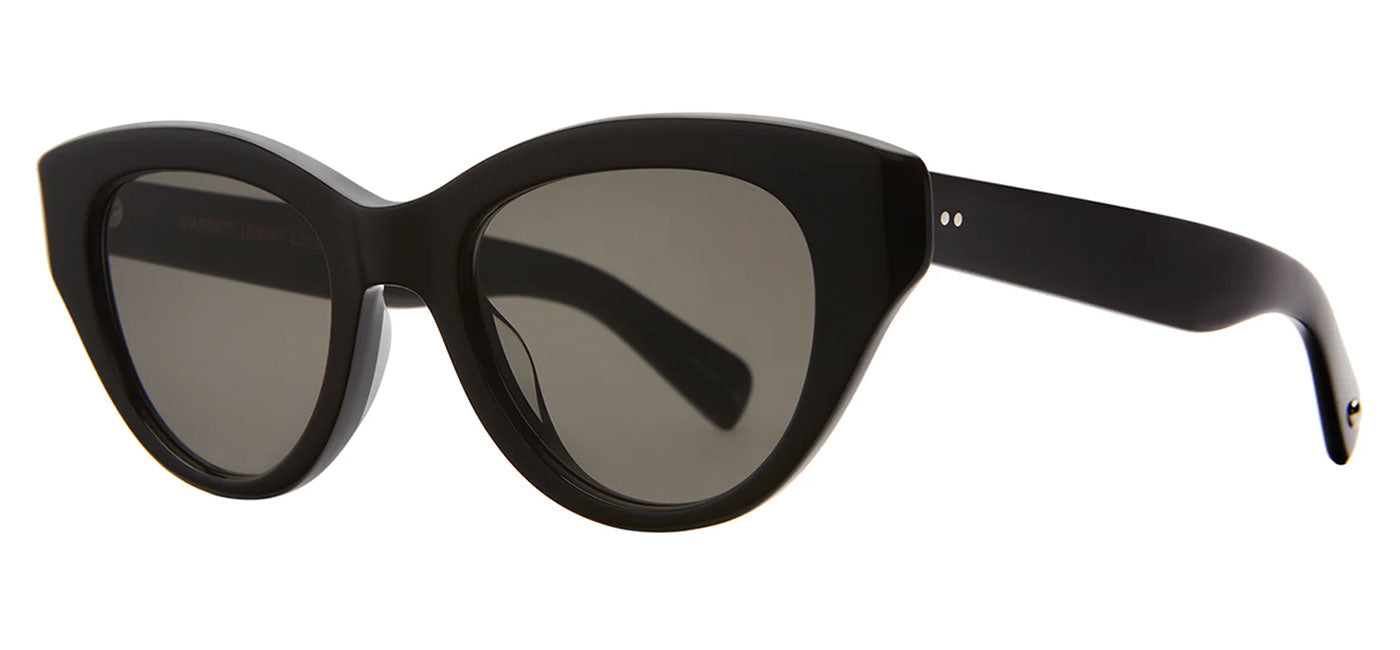 Garrett Leight Dottie Sunglasses - Bio Black / Semi-Flat Grey