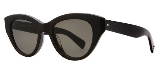 Garrett Leight Dottie Sunglasses - Bio Black / Semi-Flat Grey