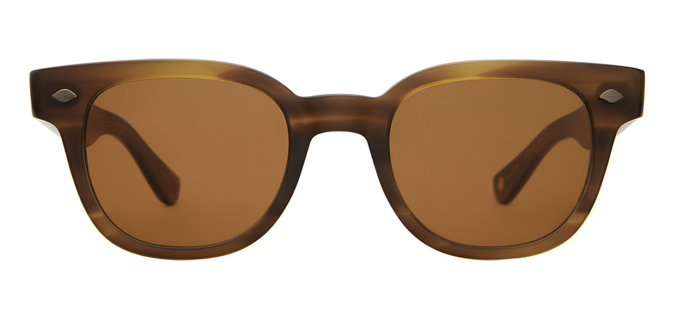 Garrett Leight Canter Sunglasses - Saddle Tortoise / Pure Coffee
