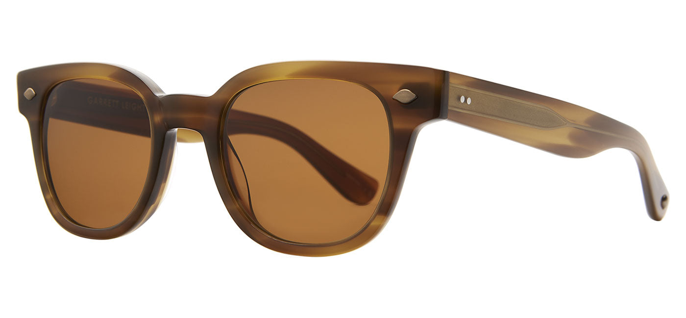 Garrett Leight Canter Sunglasses - Saddle Tortoise / Pure Coffee