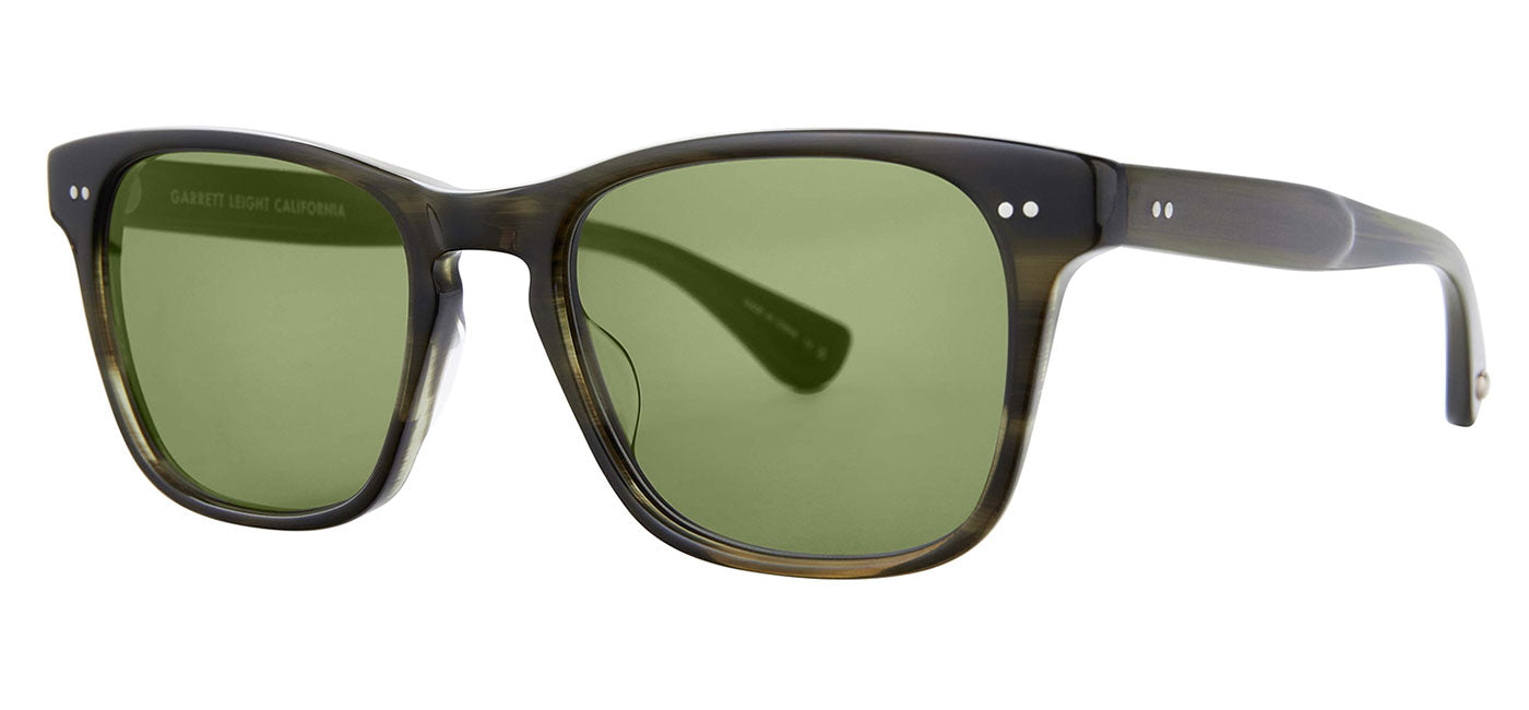 Garrett Leight Torrey Sunglasses - Douglas Fir / Green