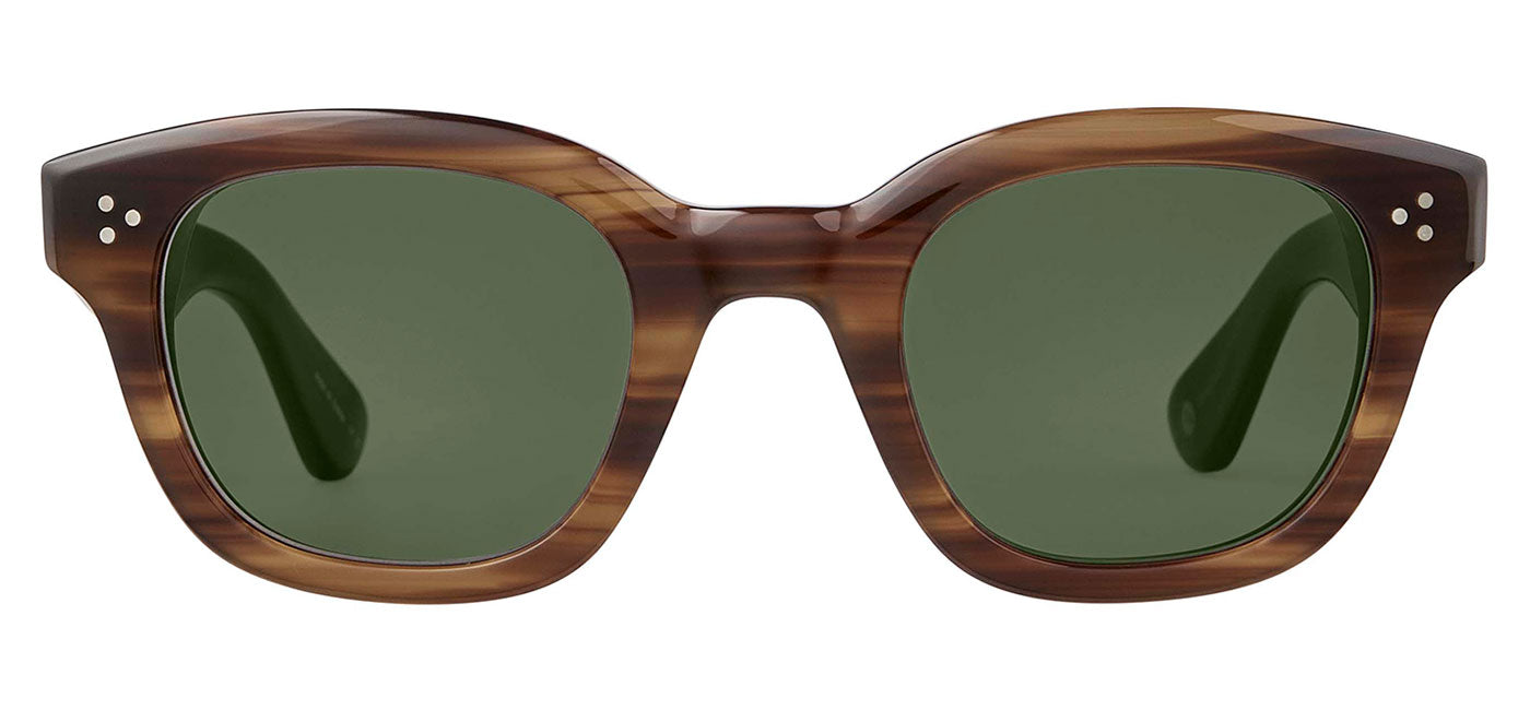 Garrett Leight Cyprus Sunglasses - Cherry Wood / Green