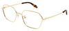 Alexander McQueen AM0437O Glasses - Gold
