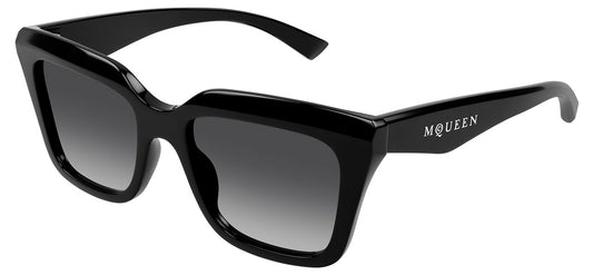 Alexander McQueen AM0473SA Sunglasses - Black / Grey