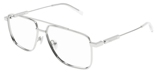 Alexander McQueen AM0480O Glasses - Silver