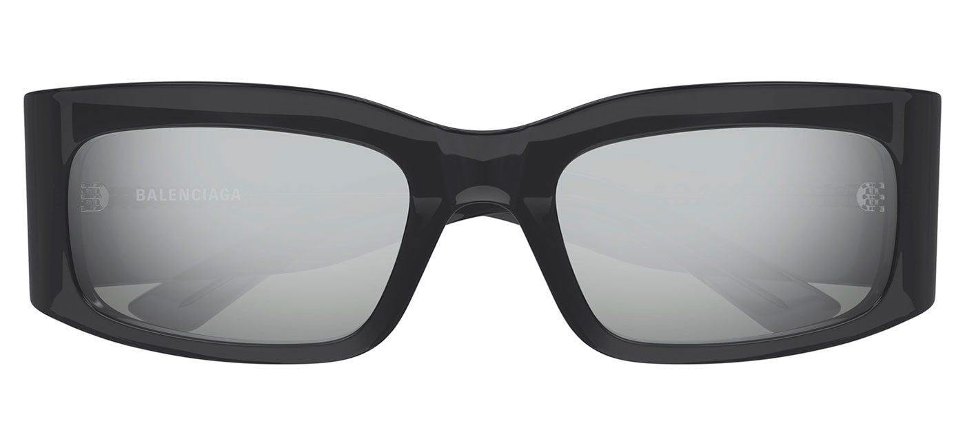 Balenciaga BB0328S Sunglasses - Grey / Silver Flash