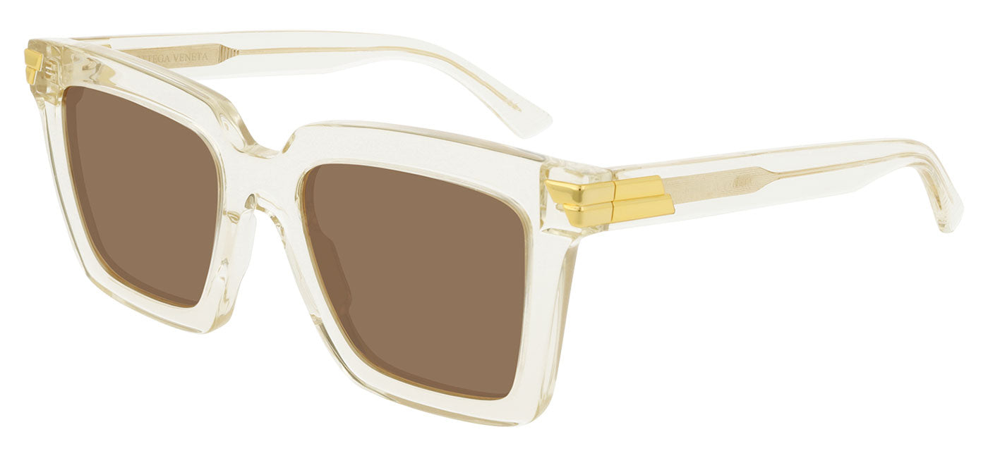 Bottega Veneta BV1005S Sunglasses - Transparent Beige / Brown