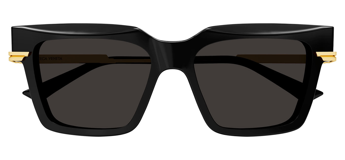Bottega Veneta BV1242S Sunglasses - Black / Gold / Grey
