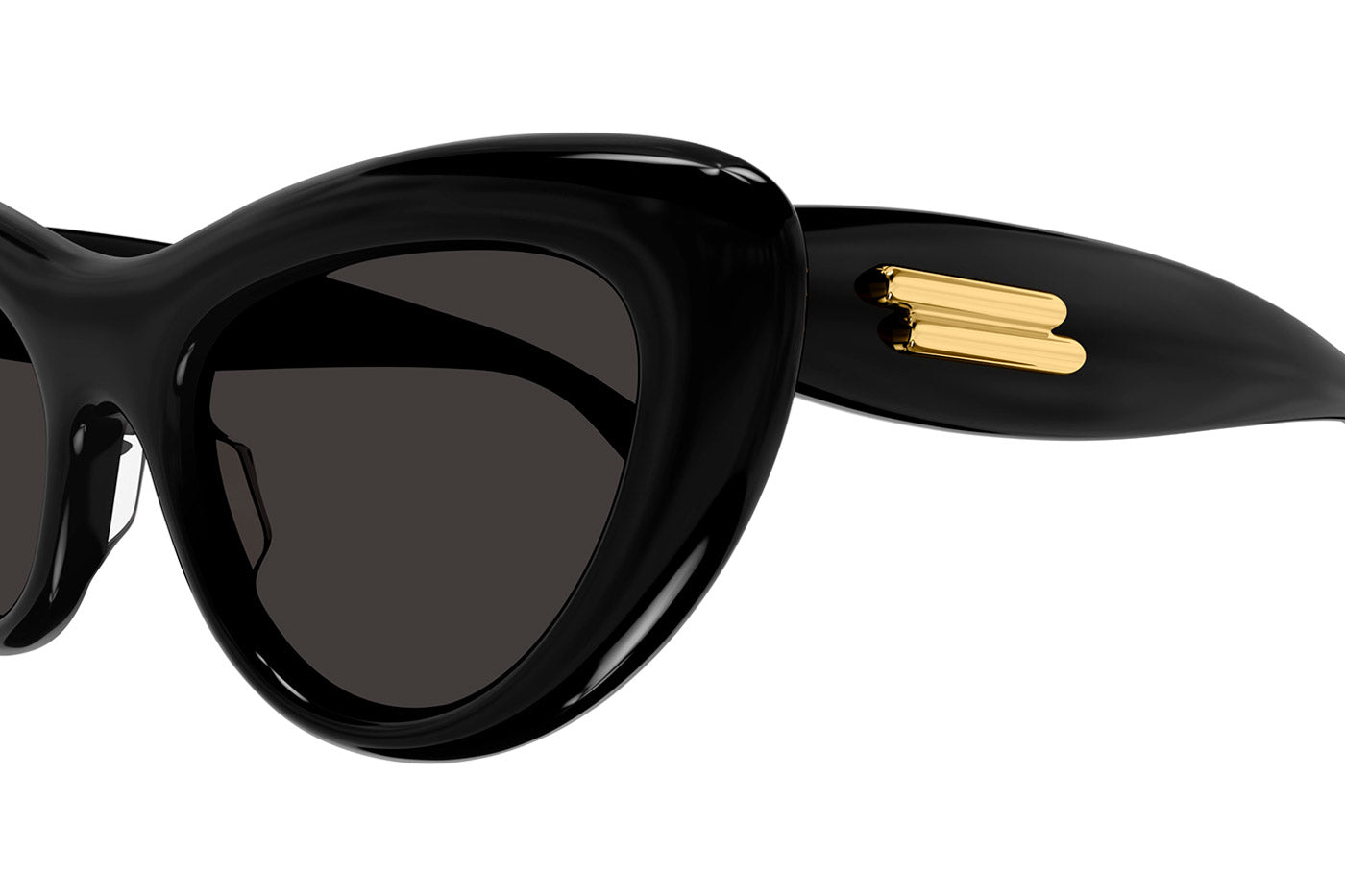 Bottega Veneta BV1282S Sunglasses - Black / Grey