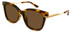 Bottega Veneta BV1296SA Sunglasses - Havana / Brown