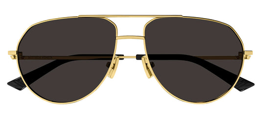 Bottega Veneta BV1302S Sunglasses - Gold / Grey