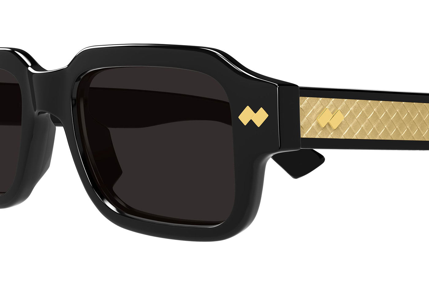 Bottega Veneta BV1442S Sunglasses - Black / Grey