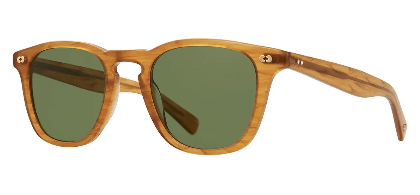 Garrett Leight Brooks X Sunglasses - Butterscotch / Pure Green