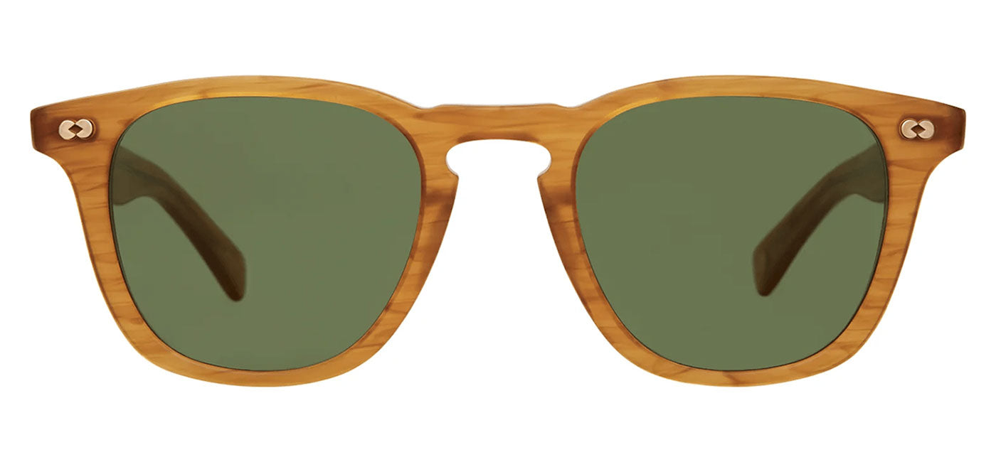 Garrett Leight Brooks X Sunglasses - Butterscotch / Pure Green