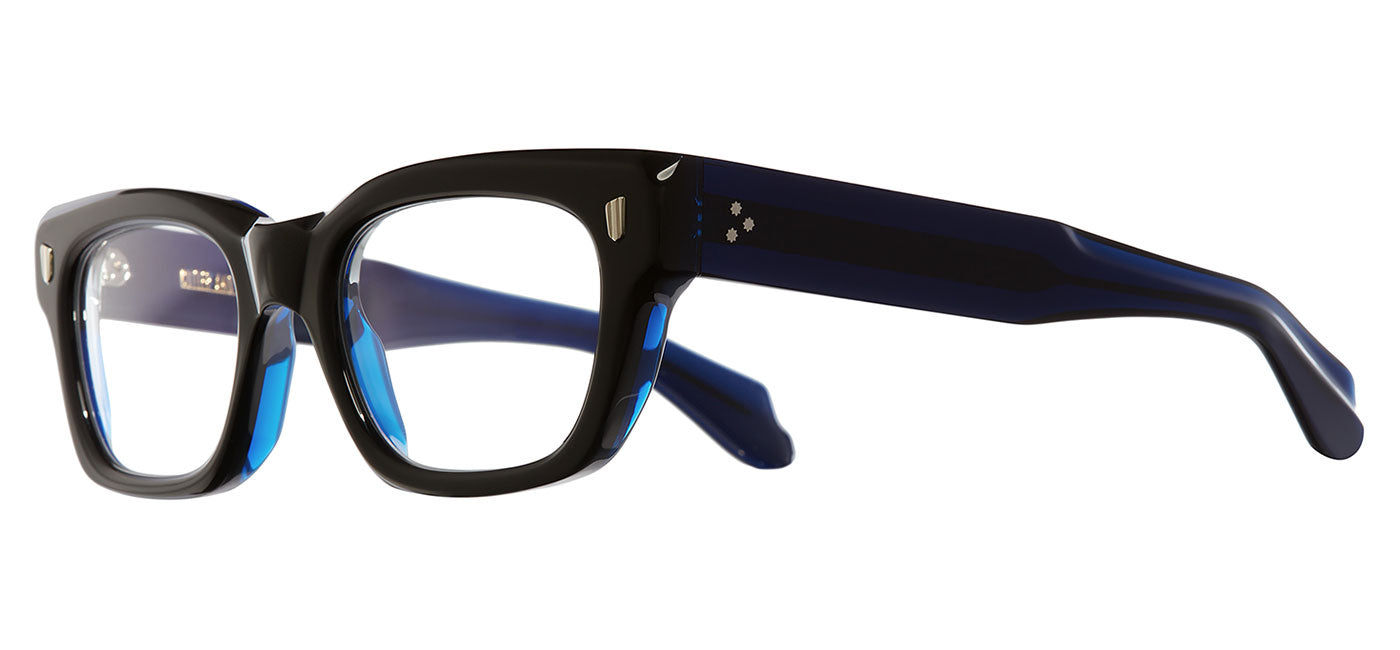 Cutler and Gross 1391 Glasses - Black on Blue