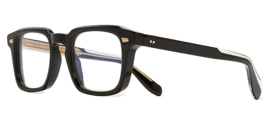 Cutler and Gross 1416 Glasses - Black on Crystal