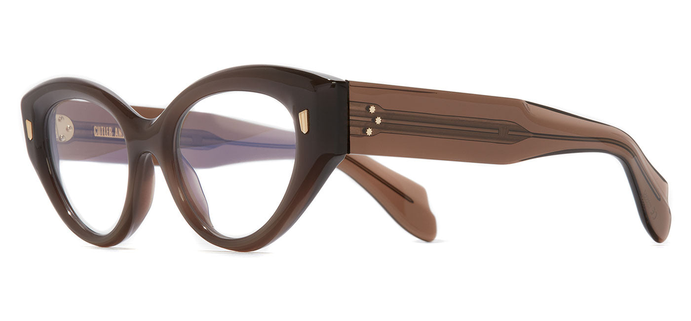 Cutler and Gross 1417 Glasses - Brown Crystal