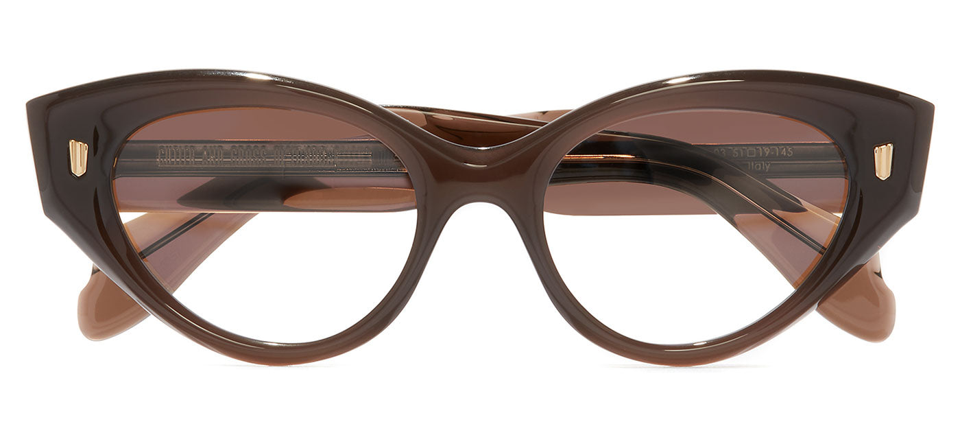 Cutler and Gross 1417 Glasses - Brown Crystal
