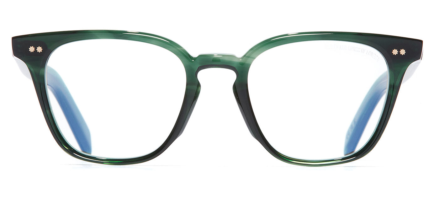 Cutler and Gross GR05 Glasses - Striped Dark Green