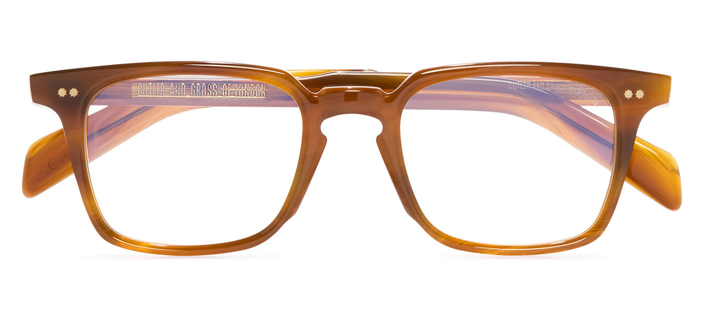 Cutler and Gross GR10 Glasses - Mustard Horn