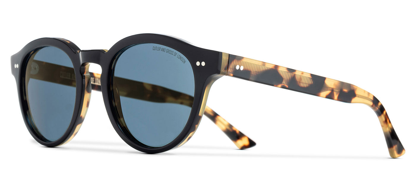 Cutler and Gross 1378 Sunglasses - Black on Camo / Blue