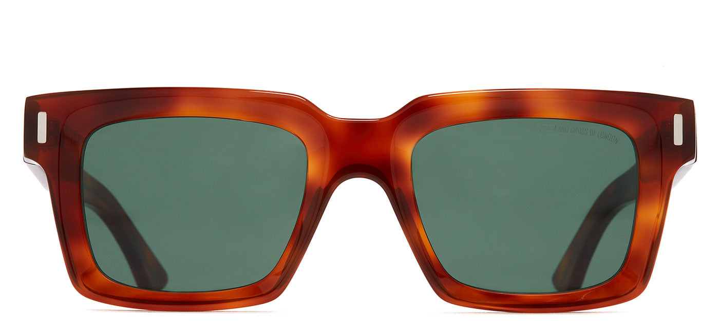 Cutler and Gross 1386 Sunglasses - Honey Havana / Green