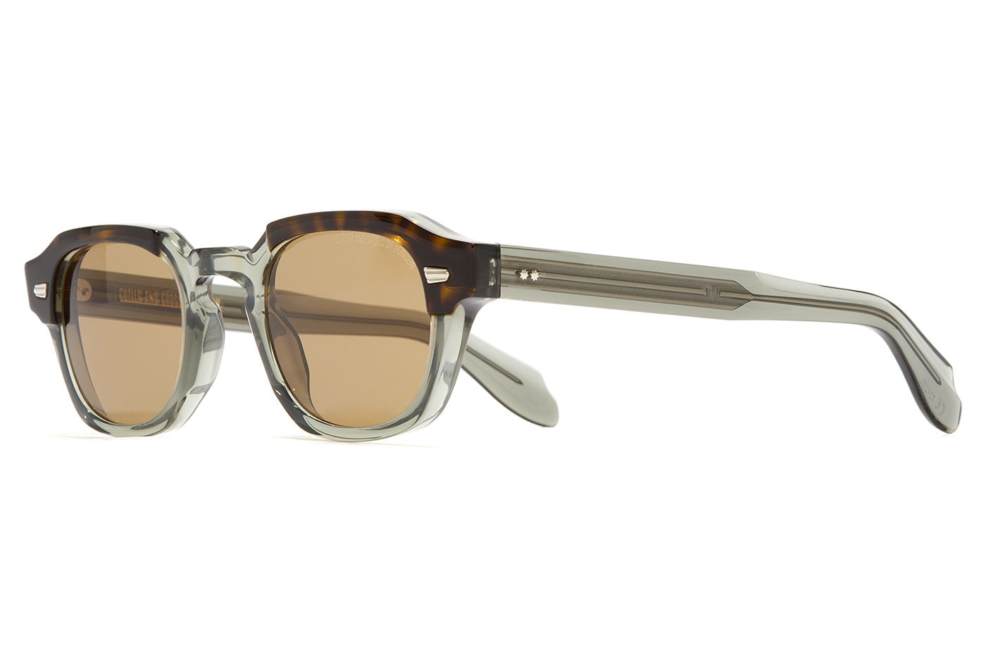 Cutler and Gross 1420 Sunglasses - Havana On Grey / Brown