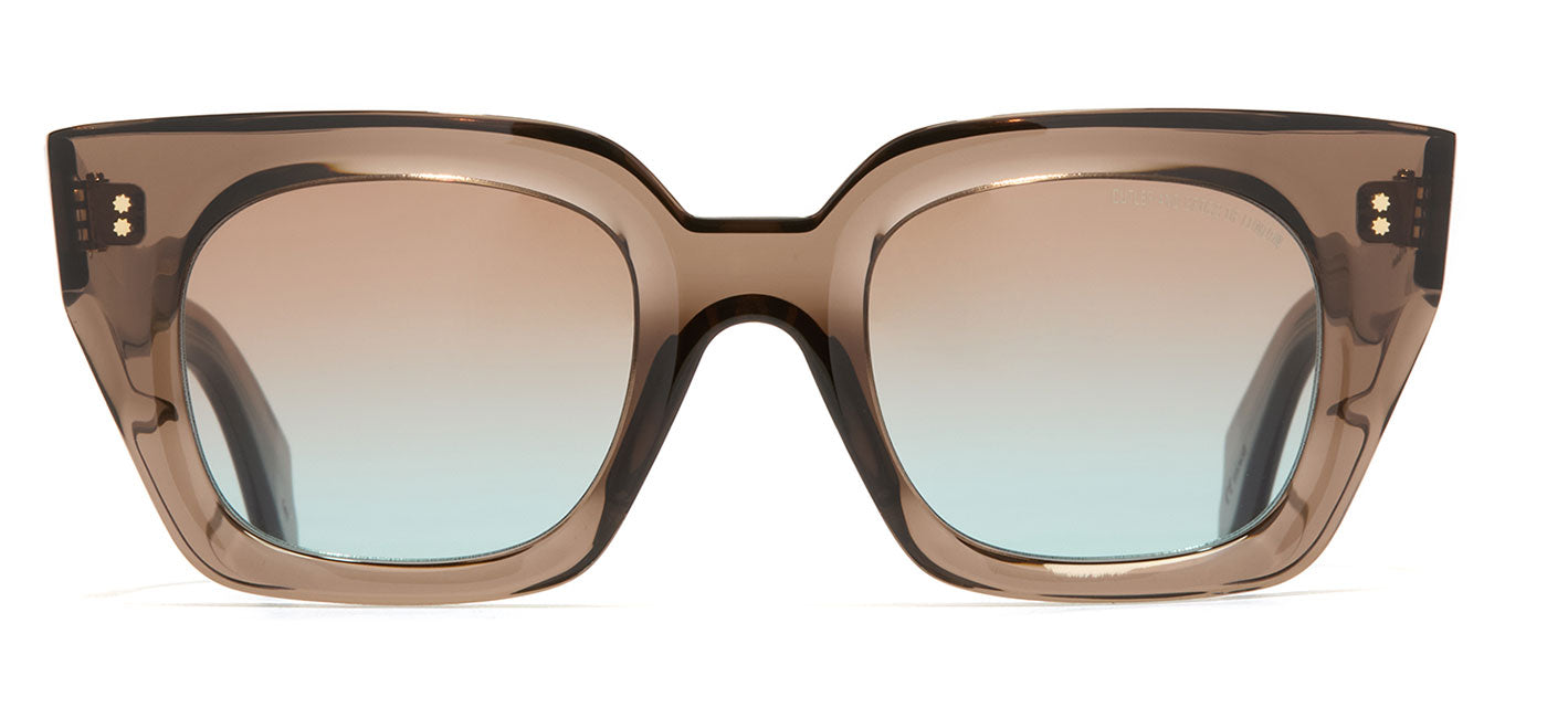 Cutler and Gross 1422 Sunglasses - Brown Crystal / Green