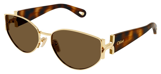 Chloe CH0260S Sunglasses - Gold & Havana / Brown