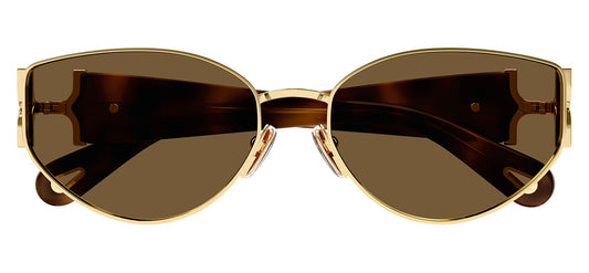 Chloe CH0260S Sunglasses - Gold & Havana / Brown