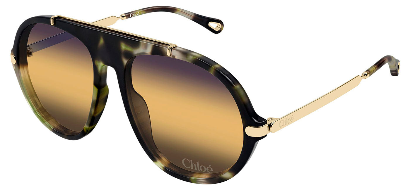 Chloe CH0357S Sunglasses - Havana / Yellow Gradient