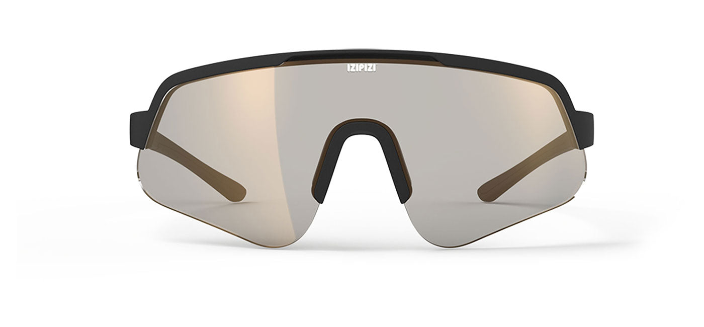 IZIPIZI Flash Sunglasses - Matte Black / Gold Mirror Photochromic
