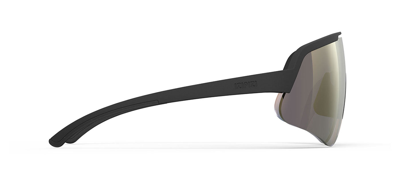 IZIPIZI Flash Sunglasses - Matte Black / Gold Mirror Photochromic