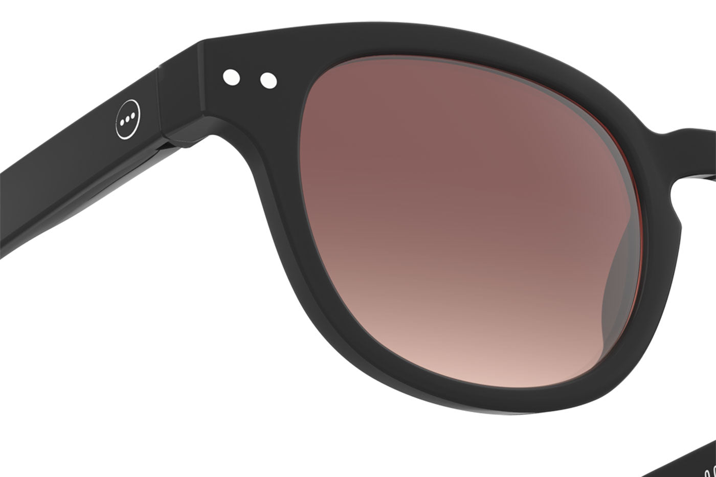 IZIPIZI #C Sunglasses - Crossroads Black Road / Brown Gradient Polarised