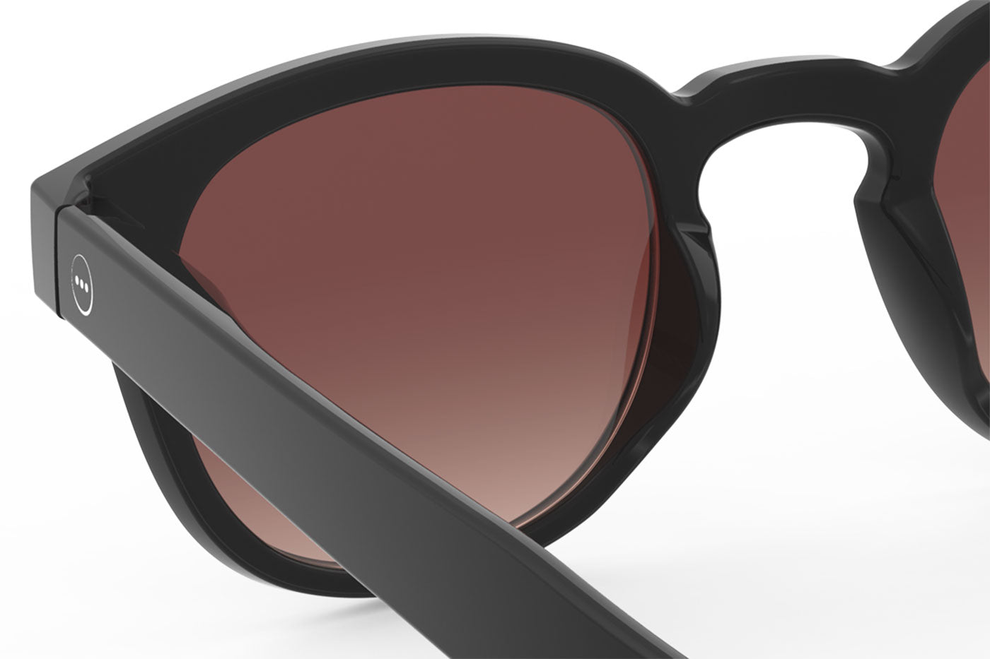 IZIPIZI #C Sunglasses - Crossroads Black Road / Brown Gradient Polarised