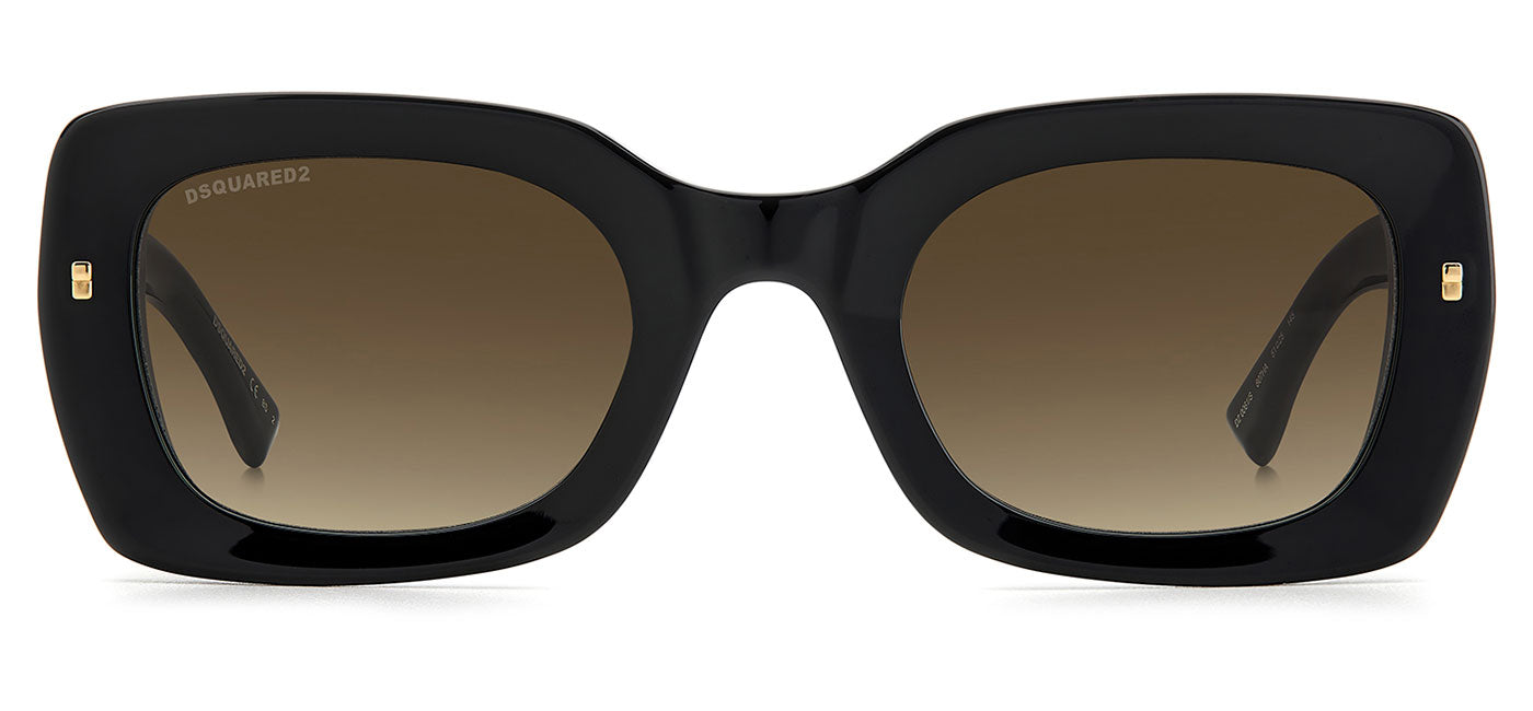 DSQUARED2 0061/S Sunglasses - Black / Brown Shaded